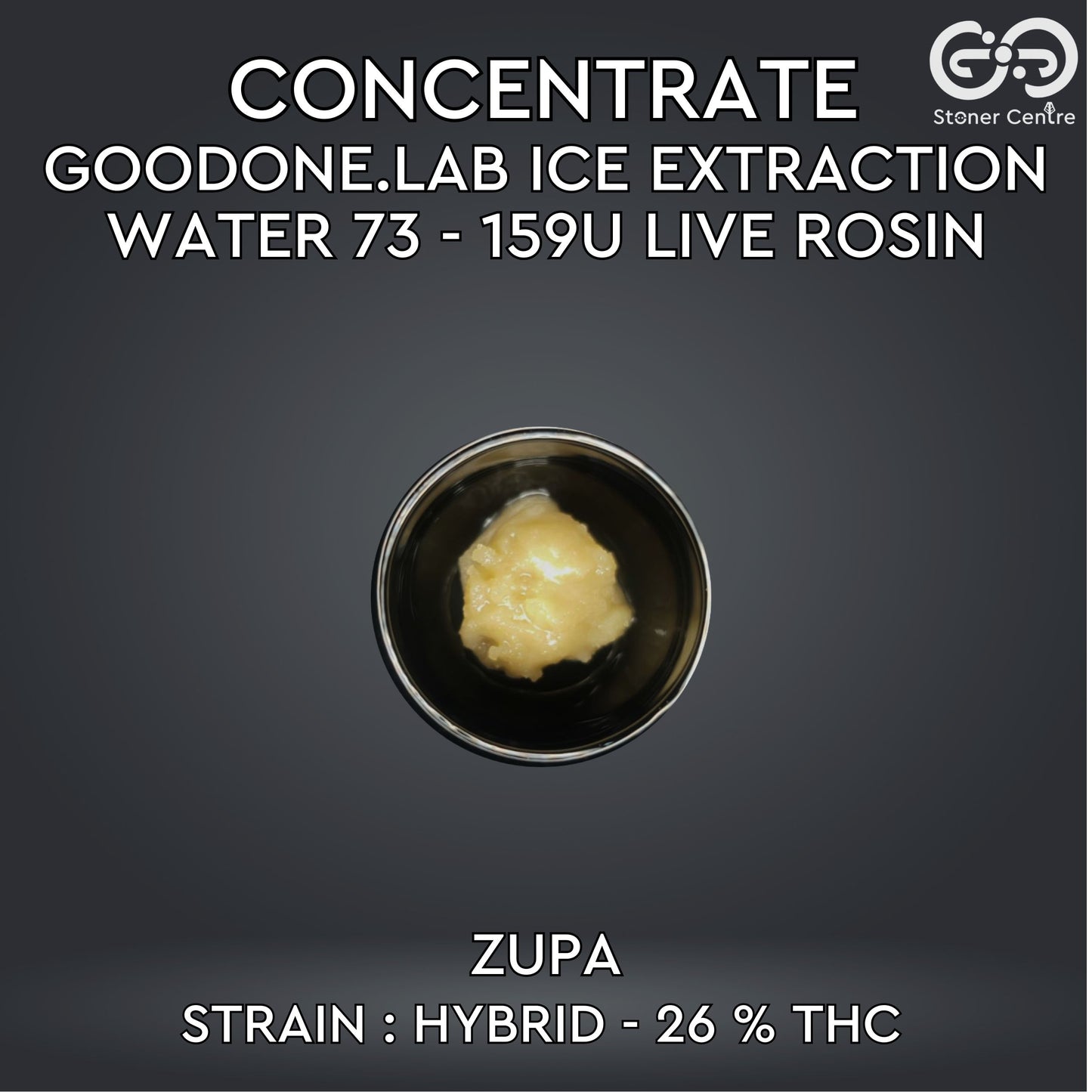 CONCENTRATE GOODONE.LAB - ICE EXTRACTION WATER 73 - 159U LIVE ROSIN | ZUPA