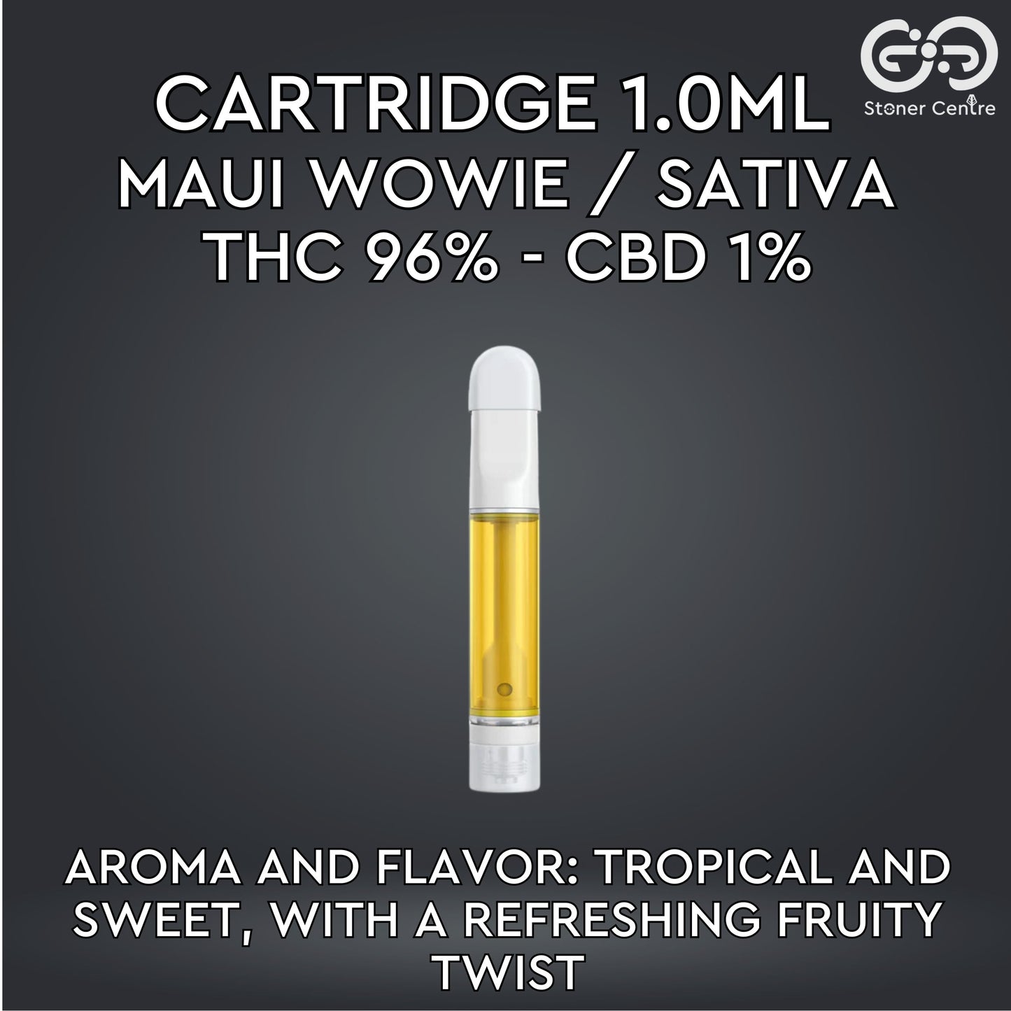 Cartridge 1.0ml | MAUI WOWIE : SATIVA (เฉพาะหัวคาร์ทไม่รวมแบต)