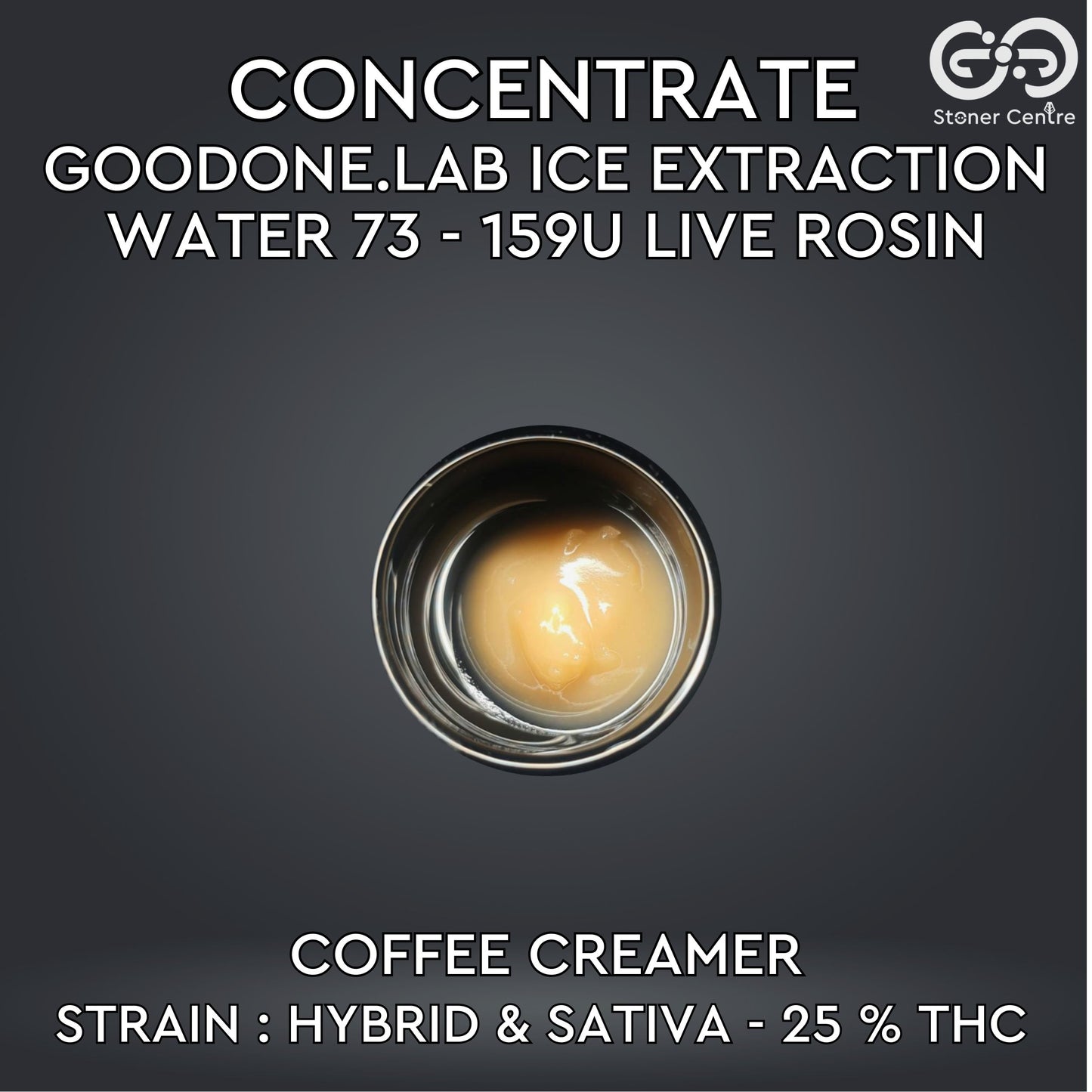 CONCENTRATE GOODONE.LAB - ICE EXTRACTION WATER 73 - 159U LIVE ROSIN | COFFEE CREAMER