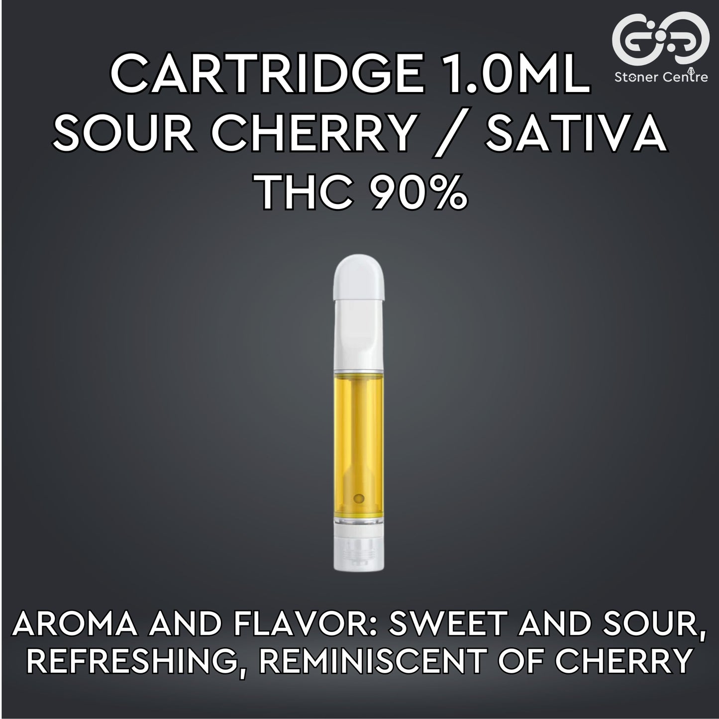 Cartridge 1.0ml | SOUR CHERRY : SATIVA (เฉพาะหัวคาร์ทไม่รวมแบต)