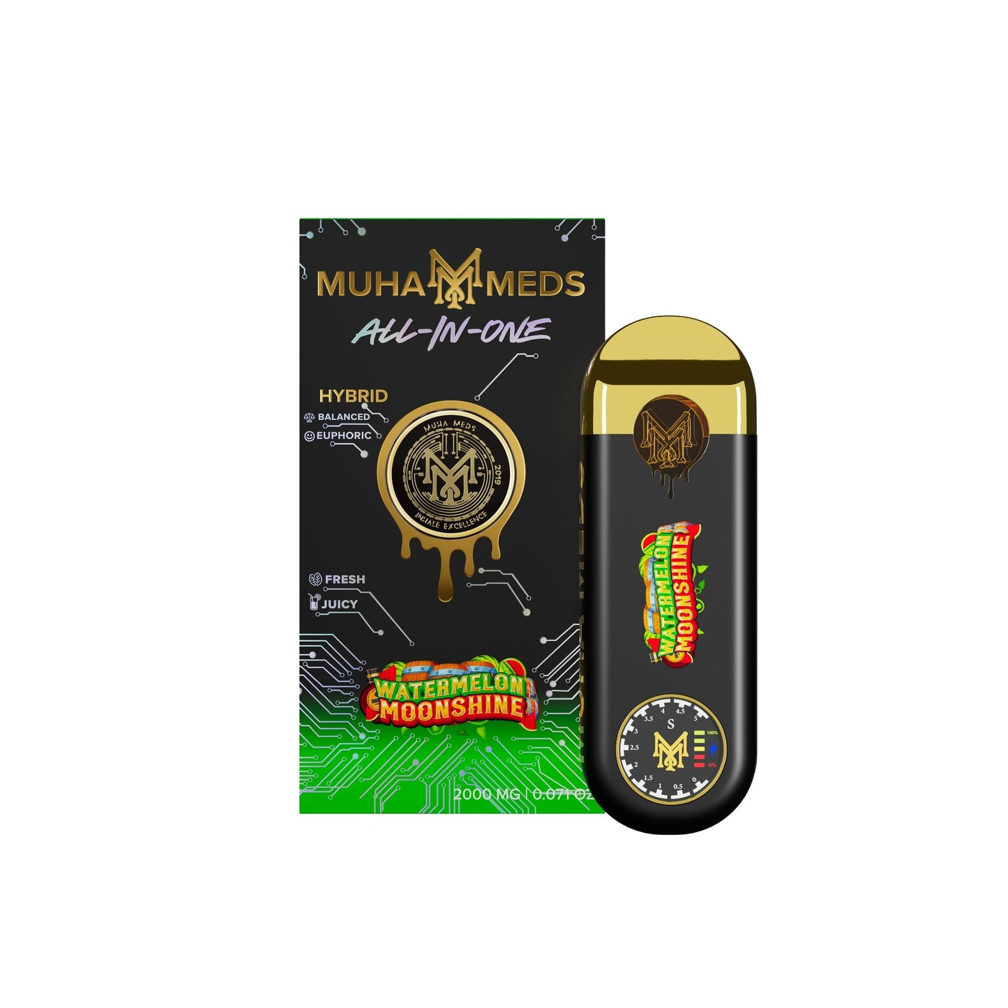 MUHA MEDS ALL - IN - ONE DISPOSABLE 2.0ML | WATERMELON MOONSHINE : HYBRID
