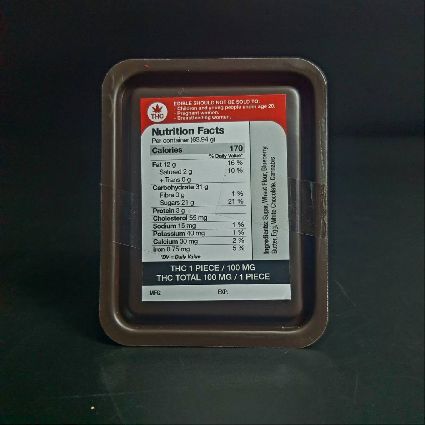 BROWNIE | BITCOIN BROWNIE 100MG