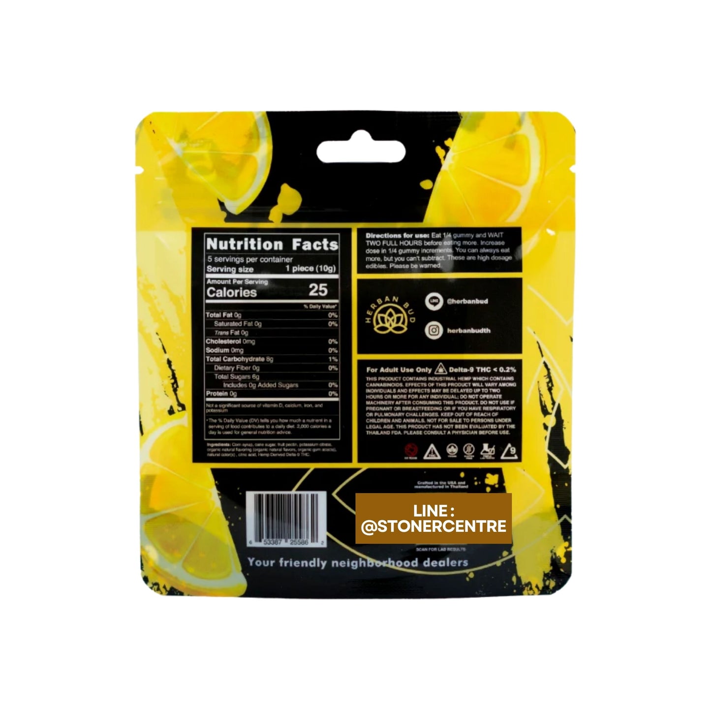 Jelly | Herban Bud Lemon Drop Edibles gummy infused thc snack