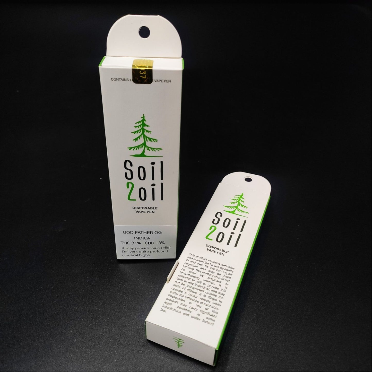 SOIL 2 OIL DISPOSABLE VAPE PEN | GOD FATHER OD