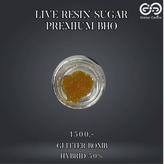 LIVE RESIN SUGRA - PREMIUM BHO | GLITTER BOMB