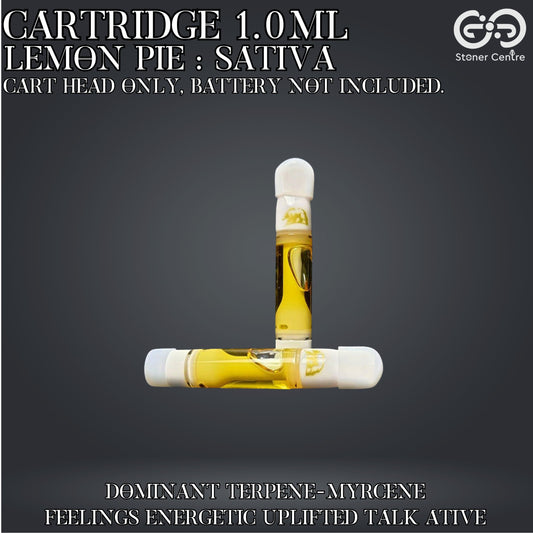 Cartridge 1.0ml | LEMON PIE : SATIVA (เฉพาะหัวคาร์ทไม่รวมแบต)