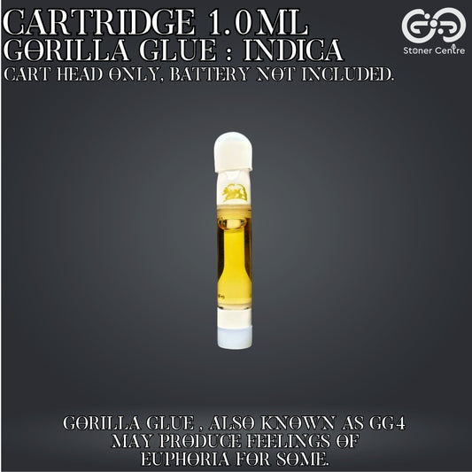 Cartridge 1.0ml | GORILLA GLUE : INDICA (เฉพาะหัวคาร์ทไม่รวมแบต)