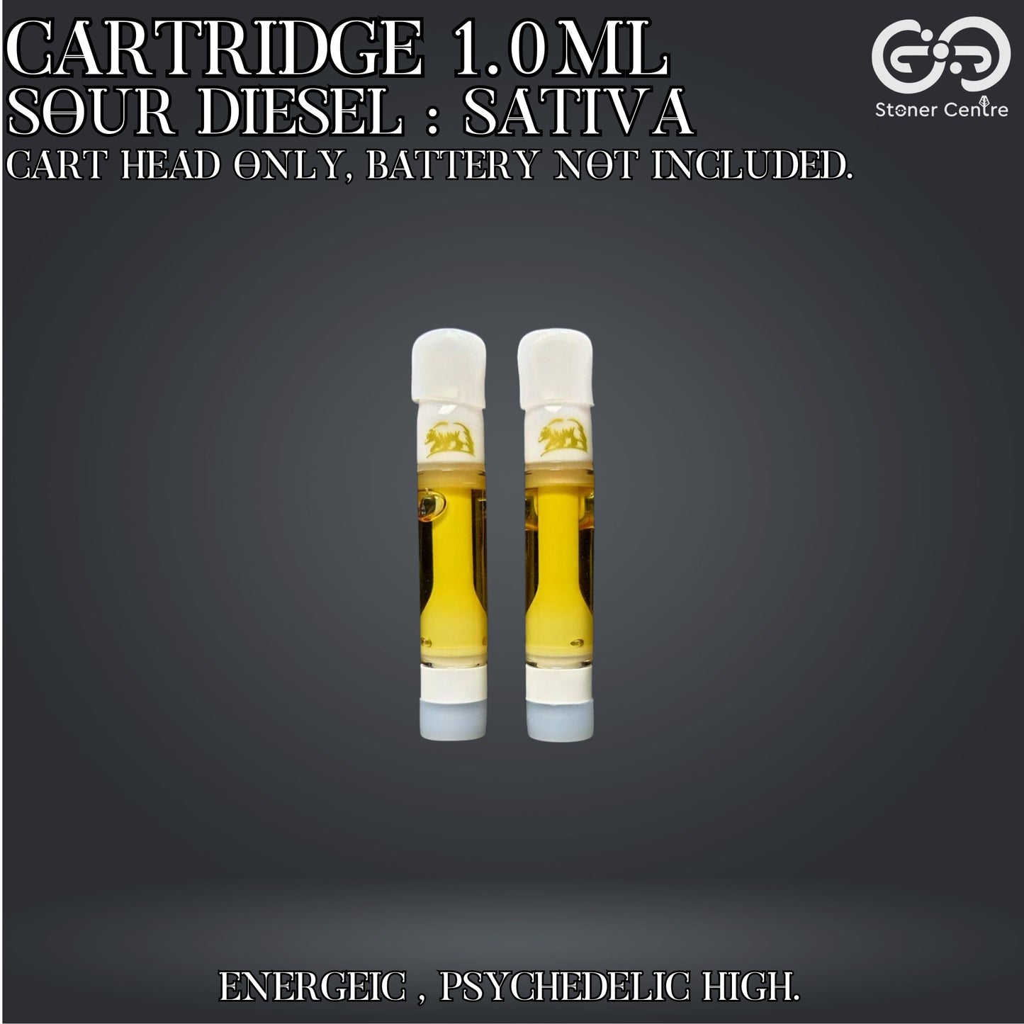 Cartridge 1.0ml | SOUR DIESEL : SATIVA (เฉพาะหัวคาร์ทไม่รวมแบต)