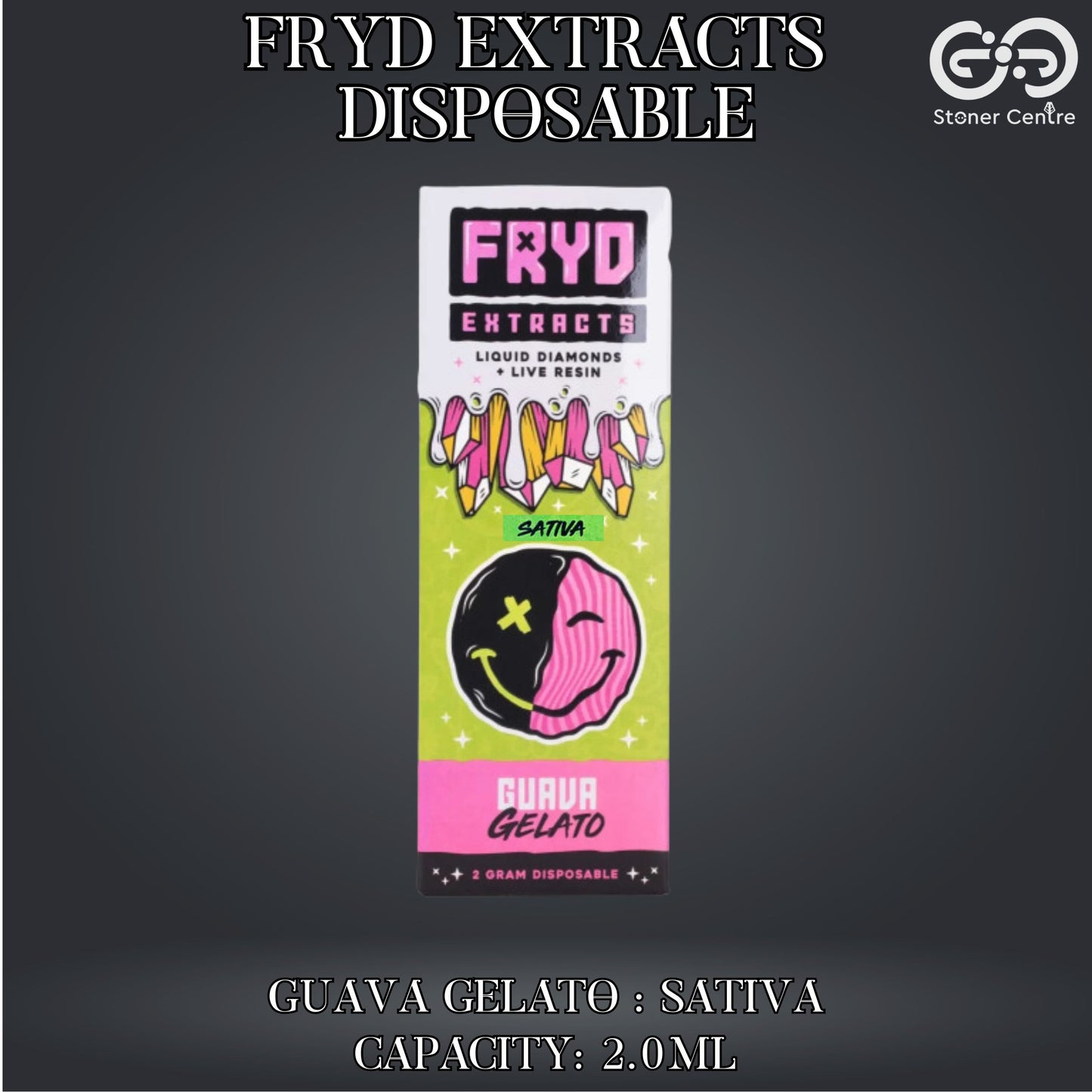 FRYD EXTRACTS DISPOSABLE | GUAVA GELATO : SATIVA 2ml