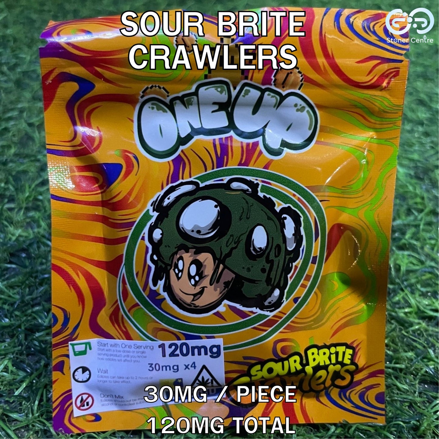 Jelly | ONE UP Sour Brite Crawlers Edibles gummy infused thc snack