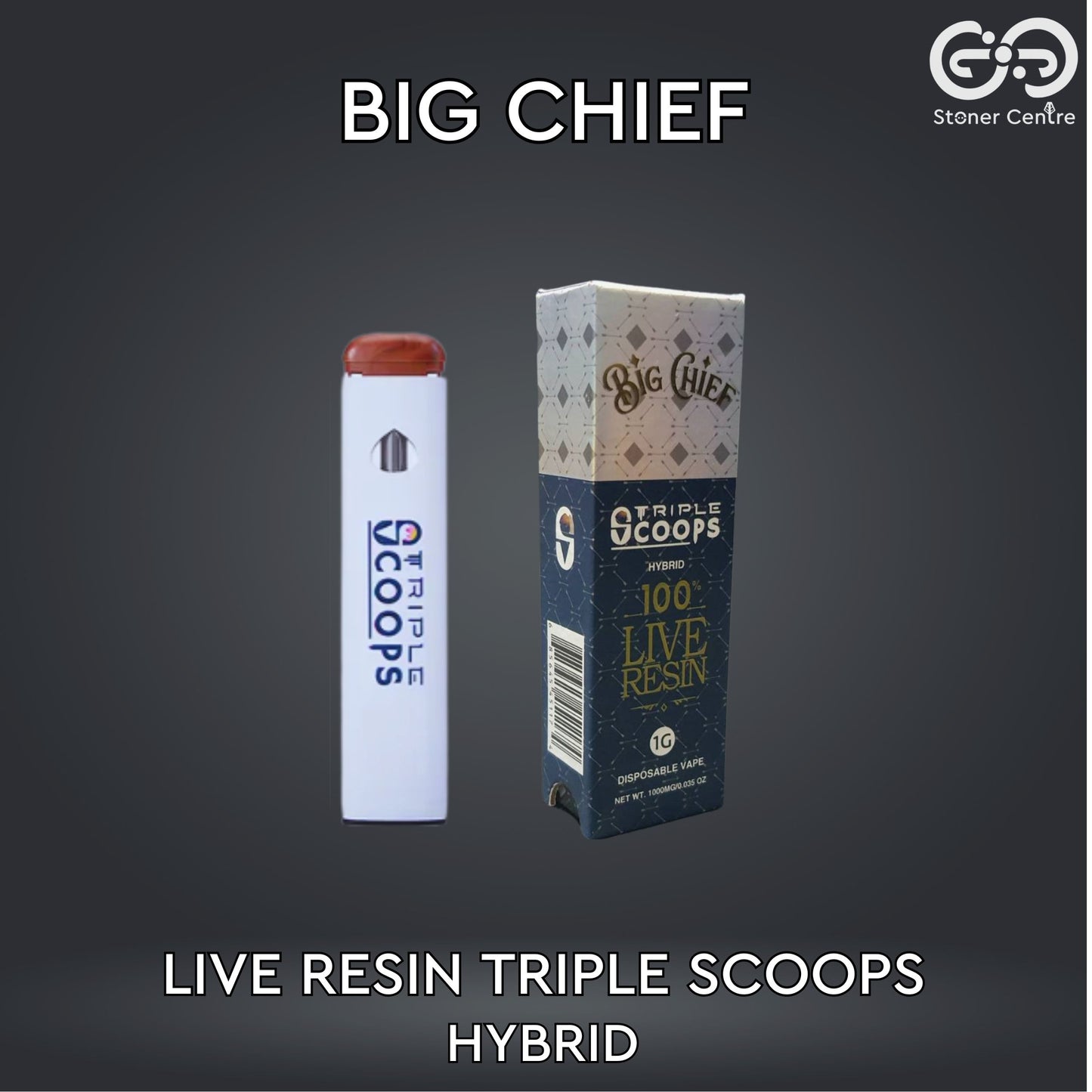 BIG CHIEF | LIVE RESIN TRIPLE SCOOPS : HYBRID