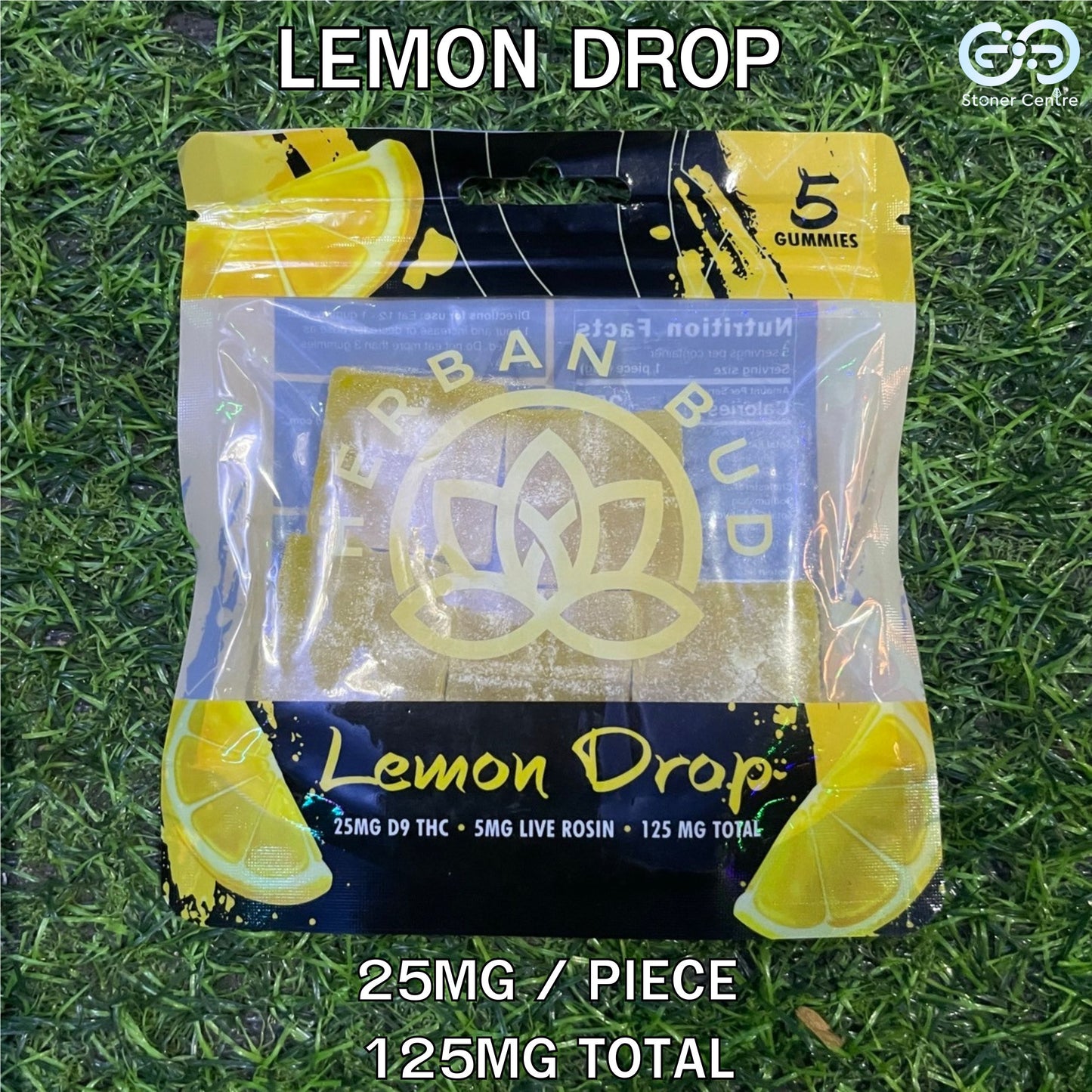 Jelly | Herban Bud  Lemon Drop Edibles gummy infused thc snack