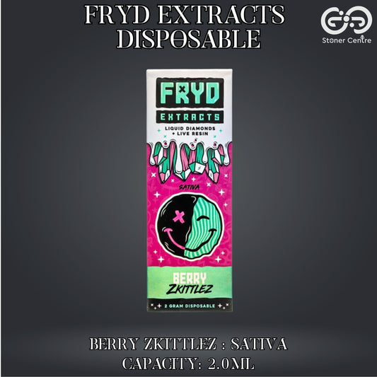 FRYD EXTRACTS DISPOSABLE | BERRY ZKITTLEZ : SATIVA 2ml