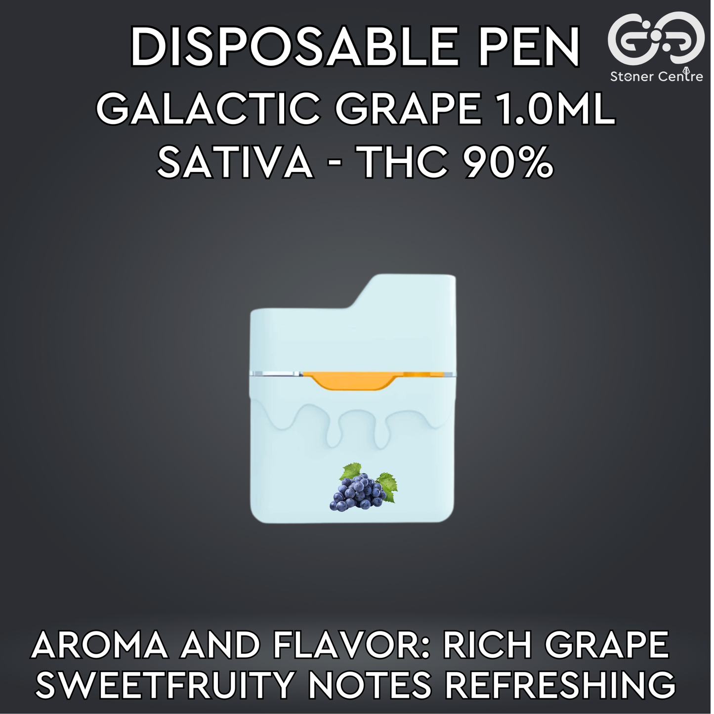 DISPOSABLE PEN 1ML. | GALACTIC GRAPE : SATIVA