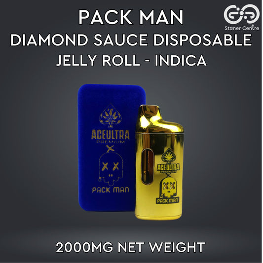 PACK MAN DIAMOND SAUCE DISPOSABLE | JELLY ROLL - INDICA