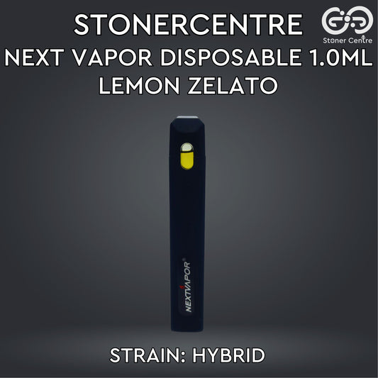 STONERCENTRE | NEXT VAPOR DISPOSABLE 1.0ML | LEMON ZELATO - HYBRID