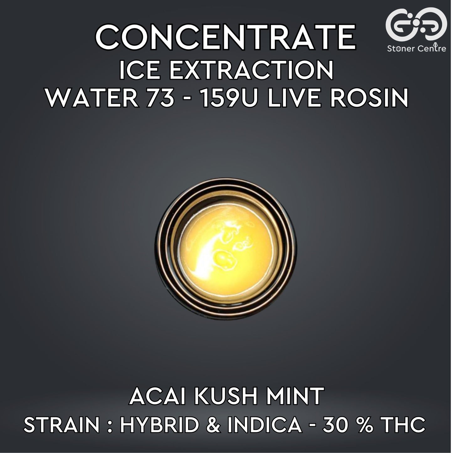 CONCENTRATE - ICE EXTRACTION WATER 73 - 159U LIVE ROSIN | TIER 2 - ACAI KUSH MINT