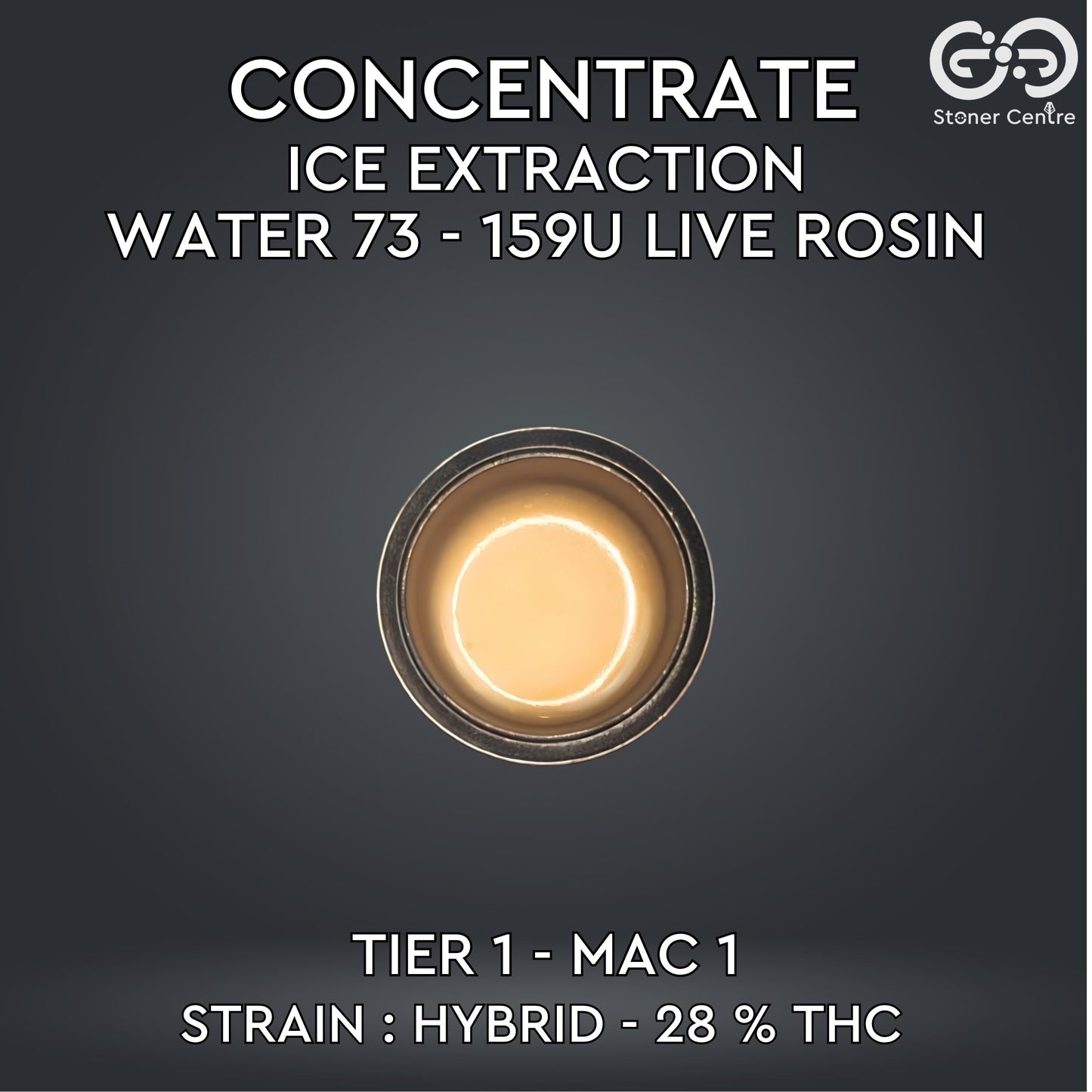CONCENTRATE - ICE EXTRACTION WATER 73 - 159U LIVE ROSIN | TIER1 - MAC 1