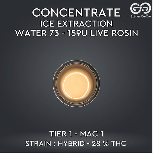 CONCENTRATE - ICE EXTRACTION WATER 73 - 159U LIVE ROSIN | TIER1 - MAC 1
