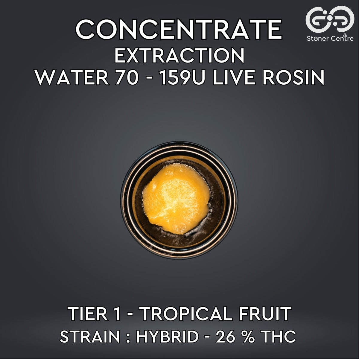 CONCENTRATE - EXTRACTION WATER 70 - 159U LIVE ROSIN | TIER 1 - TROPICAL FRUIT