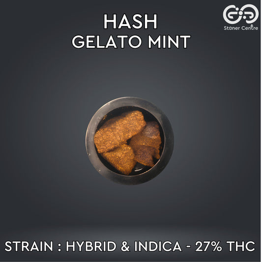 CANNABIS HASH | GELATO MINT - HYBRID & INDICA