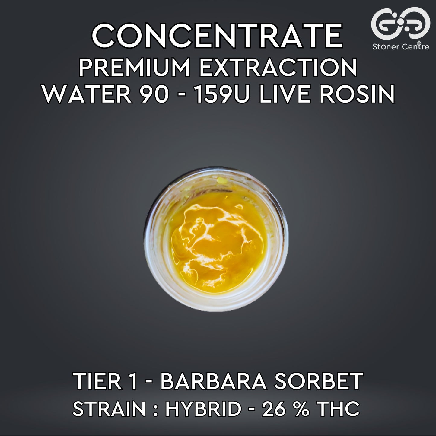 CONCENTRATE - PREMIUM EXTRACTION WATER 90 - 159U LIVE ROSIN | TIER 1 - BARBARA SORBET