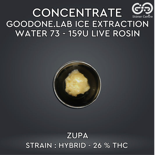 CONCENTRATE GOODONE.LAB - ICE EXTRACTION WATER 73 - 159U LIVE ROSIN | ZUPA