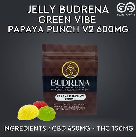 JELLY BUDRENA GREEN VIBE | PAPAYA PUNCH V2. 600MG