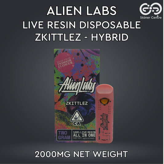 ALIEN LABS LIVE RESIN DISPOSABLE | ZKITTLEZ : HYBRID