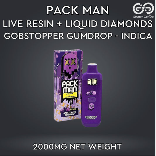 PACK MAN - LIVE RESIN + LIQUID DIAMONDS | GOBSTOPPER GUMDROP : INDICA