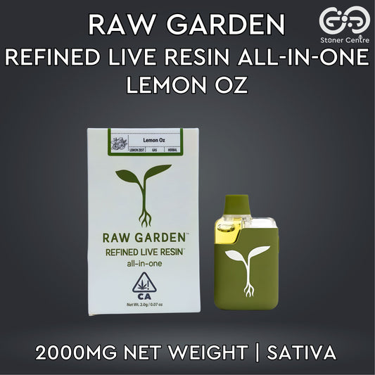RAW GARDEN - REFINED LIVE RESIN ALL-IN-ONE 2.0ML | LEMON OZ : SATIVA