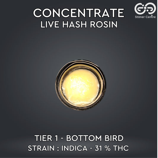 CONCENTRATE LIVE HASH ROSIN | TIER 1 - BOTTOM BIRD