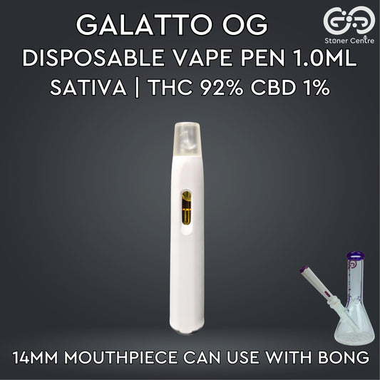 DISPOSABLE VAPE PEN 1ML. | GALATO OG : SATIVA