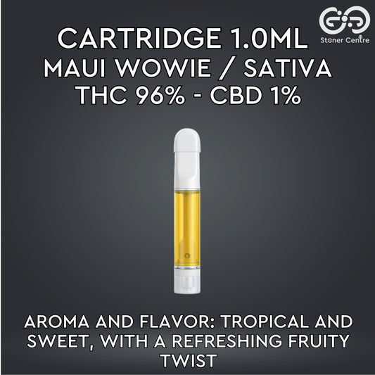 Cartridge 1.0ml | MAUI WOWIE : SATIVA (เฉพาะหัวคาร์ทไม่รวมแบต)