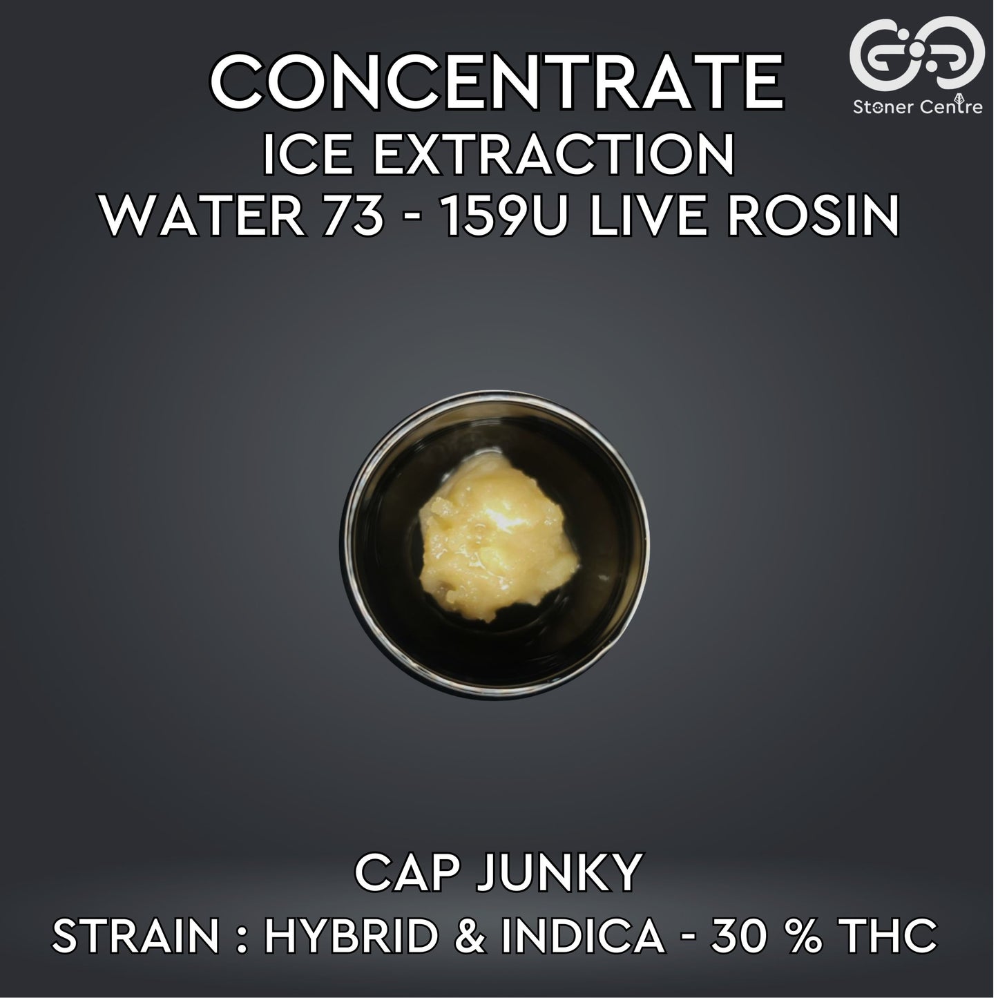 CONCENTRATE - ICE EXTRACTION WATER 73 - 159U LIVE ROSIN | CAP JUNKY