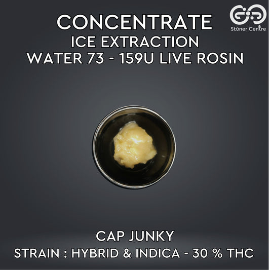 CONCENTRATE - ICE EXTRACTION WATER 73 - 159U LIVE ROSIN | CAP JUNKY