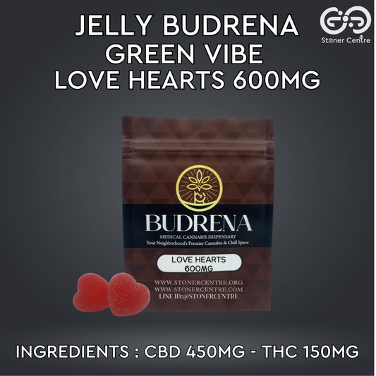 JELLY BUDRENA GREEN VIBE | LOVE HEARTS 600MG