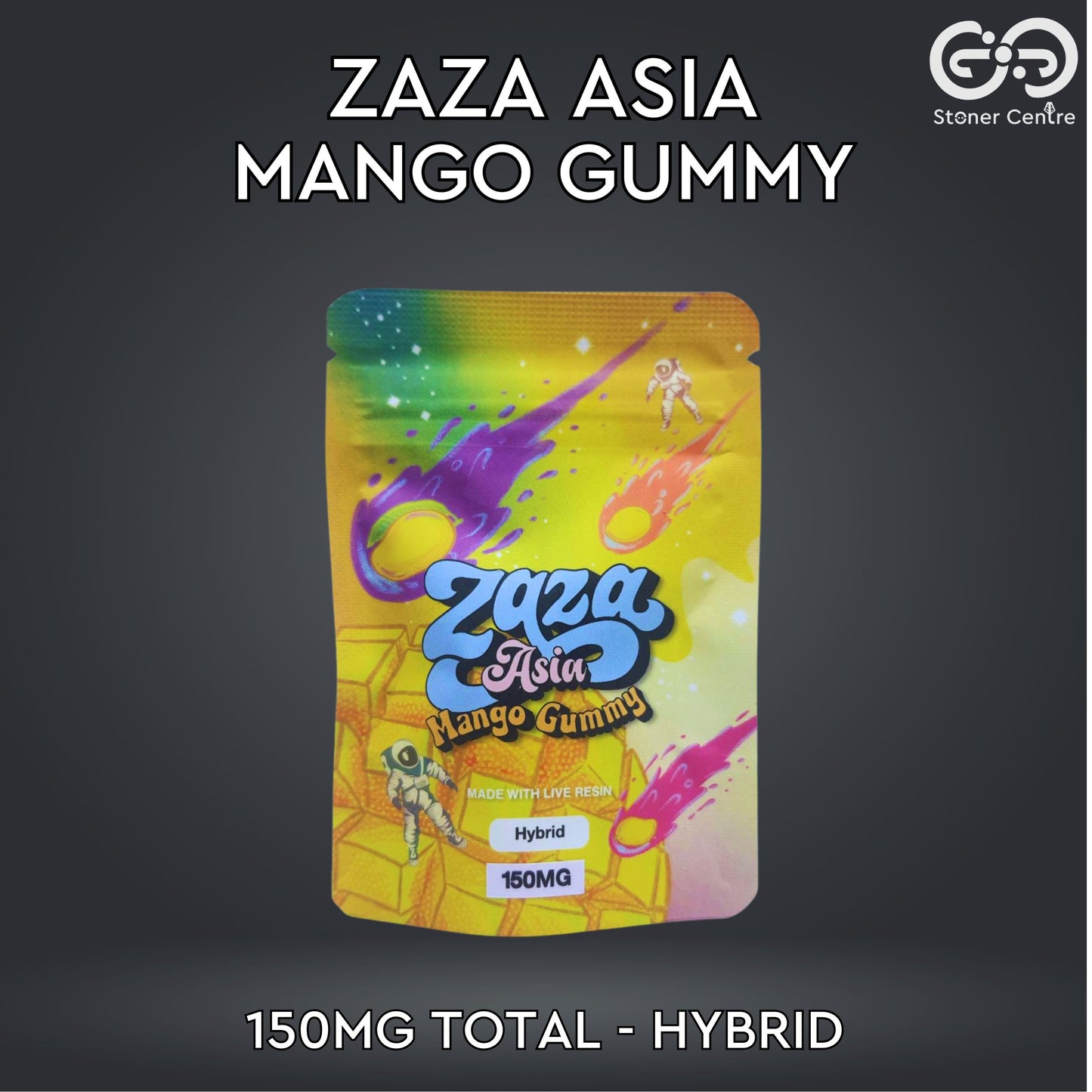 JELLY ZAZA ASIA | MANGO GUMMY 150MG EDIBLES GUMMY INFUSED THC SNACK