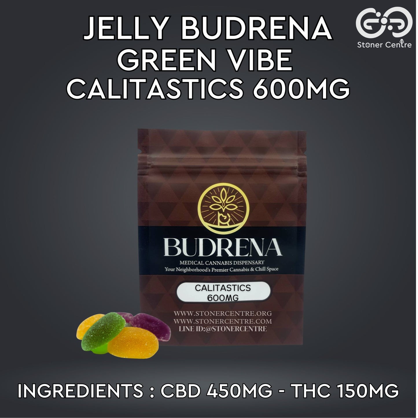 JELLY BUDRENA GREEN VIBE | CALITASTICS 600MG