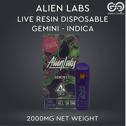 ALIEN LABS LIVE RESIN DISPOSABLE | GEMINI : INDICA