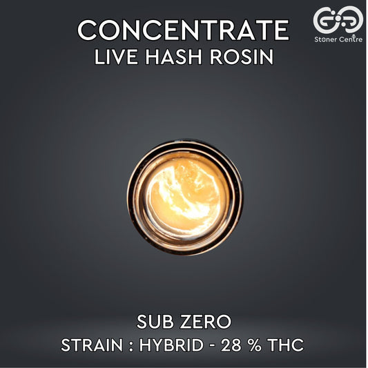 CONCENTRATE LIVE HASH ROSIN | SUB ZERO