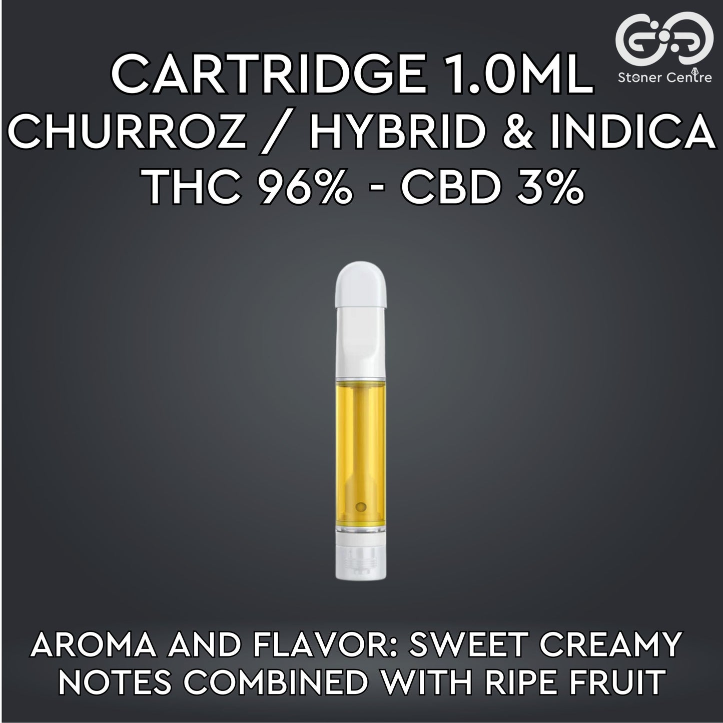 Cartridge 1.0ML | CHURROZ : HYBRID & INDICA (เฉพาะหัวคาร์ทไม่รวมแบต)