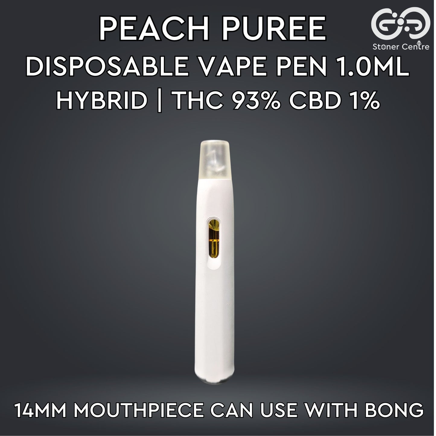DISPOSABLE VAPE PEN 1.0ML | PEACH PUREE : HYBRID
