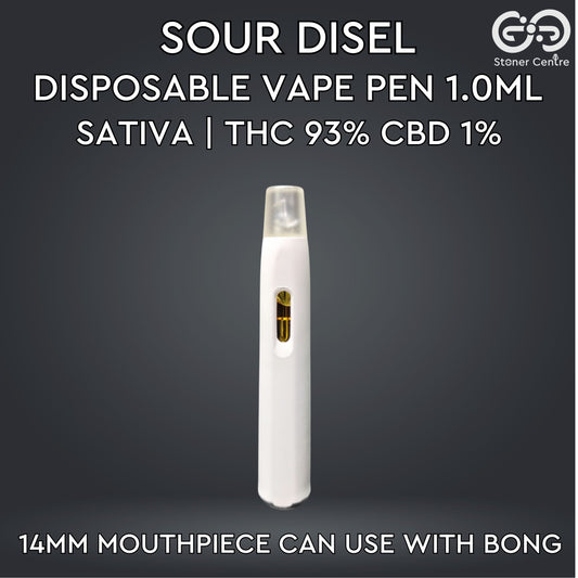 DISPOSABLE VAPE PEN 1.0ML | SOUR DISEL : SATIVA