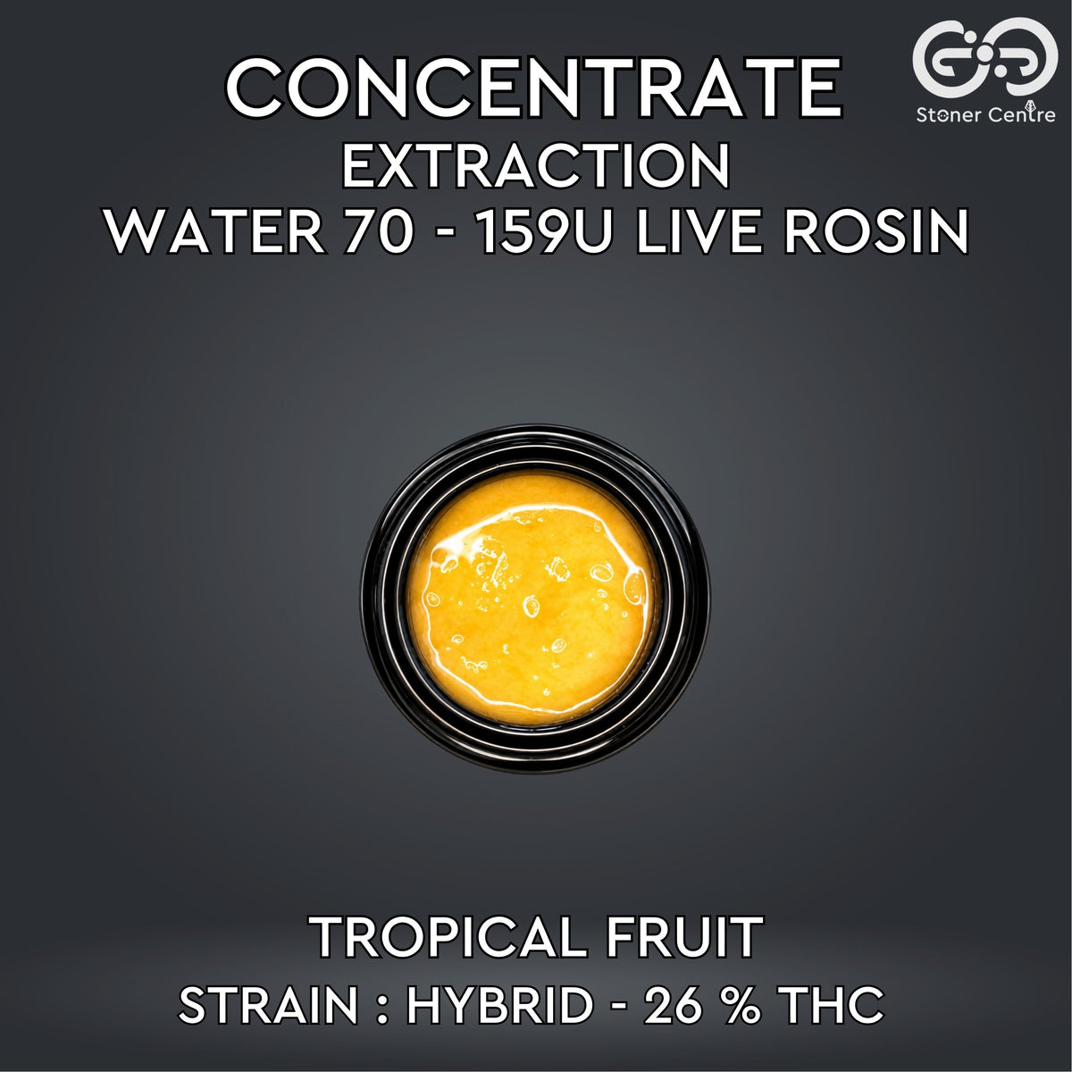 CONCENTRATE - EXTRACTION WATER 70 - 159U LIVE ROSIN | TIER 2 - TROPICAL FRUIT