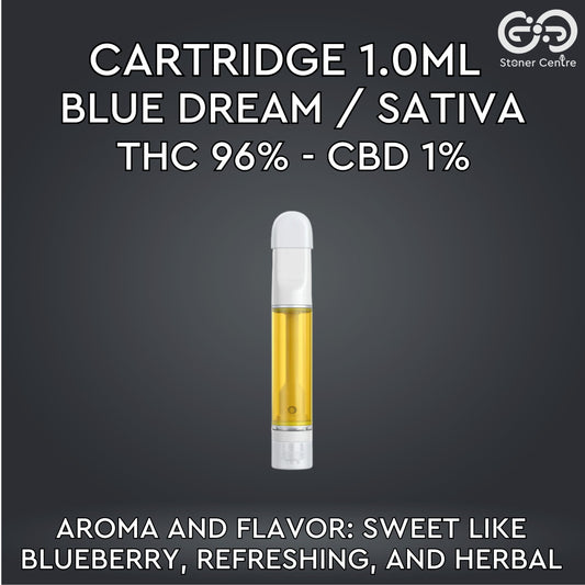 Cartridge 1.0ml | BLUE DREAM : SATIVA (เฉพาะหัวคาร์ทไม่รวมแบต)