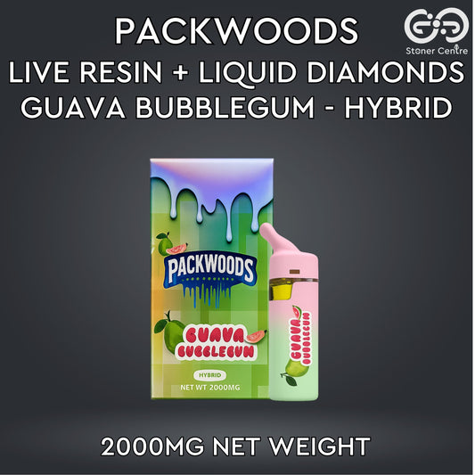 PACKWOODS - LIVE RESIN + LIQUID DIAMONDS 2.0ML | GUAVA BUBBLEGUM : HYBRID
