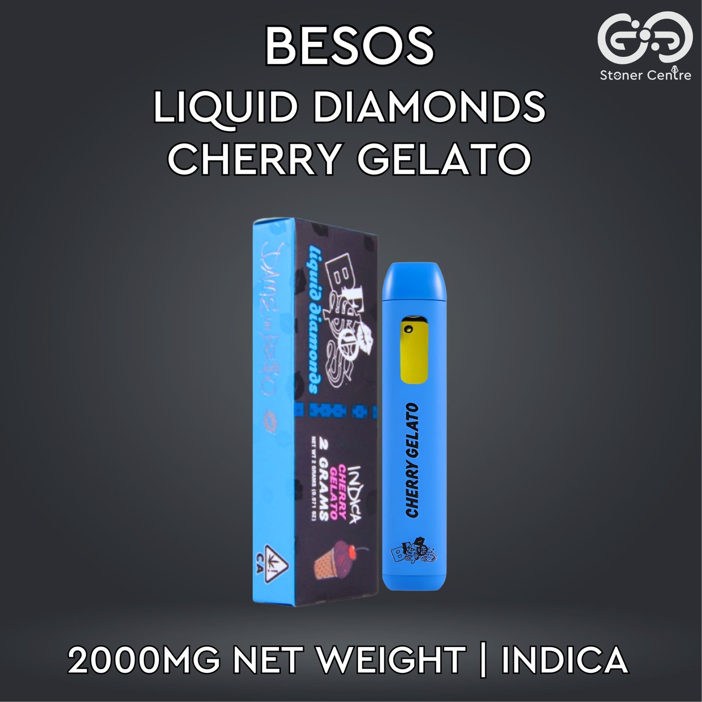 BESOS - LIQUID DIAMONDS 2.0ML | CHERRY GELATO : INDICA