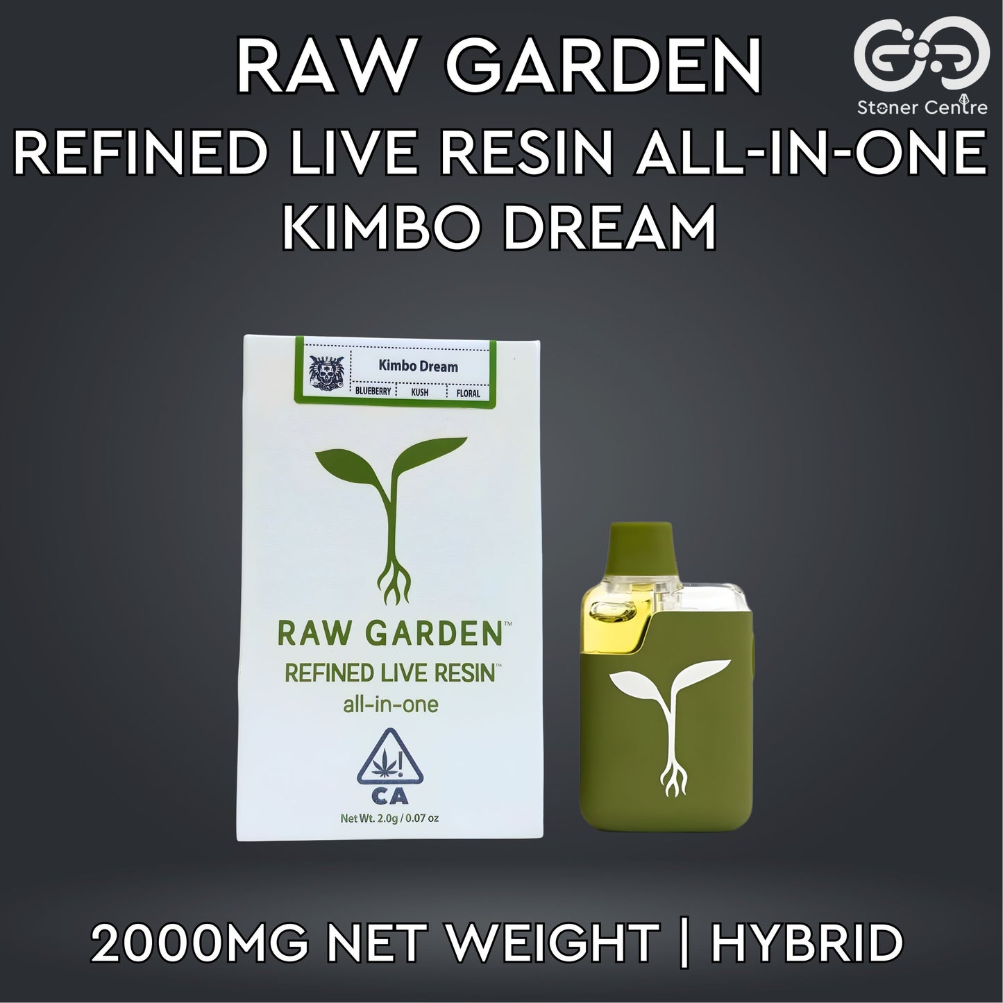 RAW GARDEN - REFINED LIVE RESIN ALL-IN-ONE 2.0ML | KIMBO DREAM : HYBRID