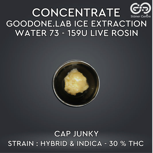 CONCENTRATE GOODONE.LAB - ICE EXTRACTION WATER 73 - 159U LIVE ROSIN | CAP JUNKY